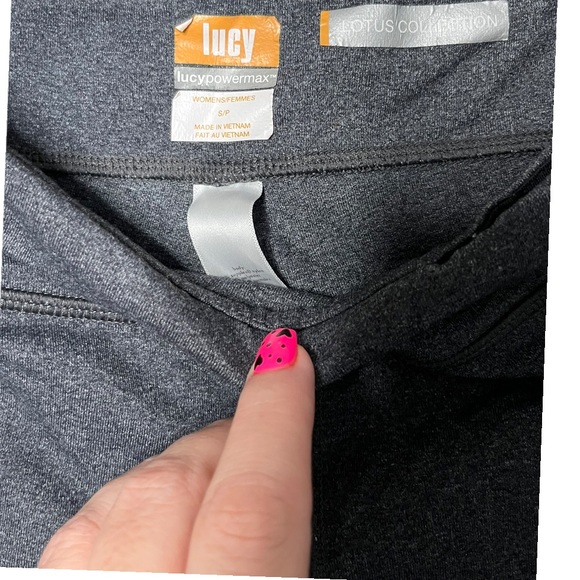 Lucy activewear powermax lotus collection gray cropped leggings size small - Picture 3 of 4